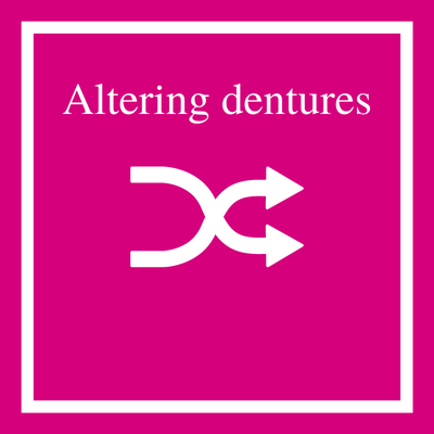 Altering dentures